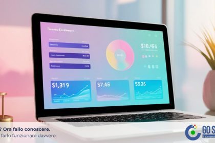 Professionista analizza strategie di promozione online per pubblicizzare un sito web con SEO e advertising
